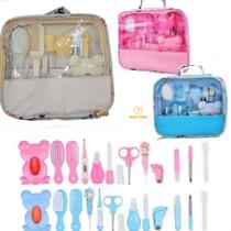 Kit Higiene Para Bebês Completo na Cor Azul ou Rosa