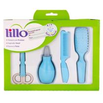 Kit Higiene Para Recém Nascido Azul Lillo 4 Peças Kit Higiene Para Recém Nascido Azul Lillo 4 Peças
