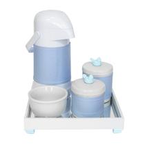 Kit Higiene Porcelana Bandeja Térmica Resina Passarinho ul