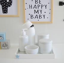 Kit Higiene Porcelana Bebê Banho Cuidados K011 Estrela Kit Higiene Porcelana Bebê Banho Cuidados K011 Estrela