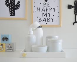 Kit Higiene Porcelana Bebê Banho Cuidados K011 Estrela
