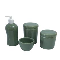 Kit Higiene Porcelana Bebê Lavabo Banheiro 4 Pcs Kit Higiene Porcelana Bebê Lavabo Banheiro 4 Pcs
