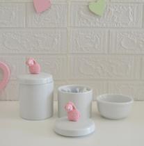 Kit Higiene Porcelana Bebê Moderno Quarto Banho K015 Ovelha