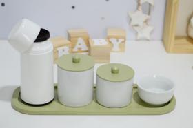 Kit Higiene Porcelana Bebê Moderno Térmica Bandeja K200