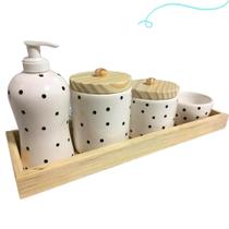 Kit higiene porcelana para quartinho do bebe