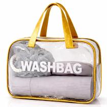 Kit Higiene Portátil com Necessaire Impermeável Saboneteira e Pente