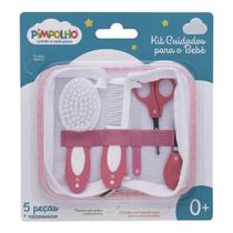 Kit Higiene Rosa 5 Pçs Com necessaire Rosa 88911 Pimpolho