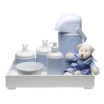Kit Higiene Toys Claro Urso ul Quarto Bebê Infantil Menino Kit Higiene Toys Claro Urso ul Quarto Bebê Infantil Menino