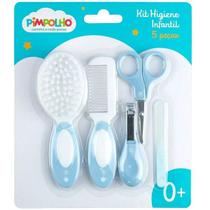 Kit Higiene UNHA Bebe 5 Peças com Pente Escova Cabelo Pimpolho