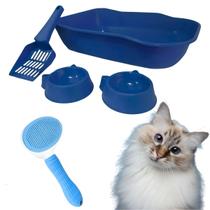 Kit Higiênico Caixa De Areia E Escova Rasqueadeira Kit Higiênico Caixa De Areia E Escova Rasqueadeira