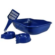 Kit Higiênico Caixa de Areia Para Gatos Bandeja Completo Kit Higiênico Caixa de Areia Para Gatos Bandeja Completo
