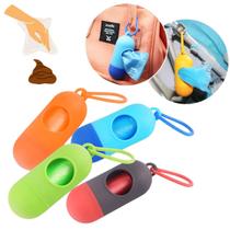 Kit Higiênico Cata Caca Suporte C/ 2 Refil Saquinhos Pet