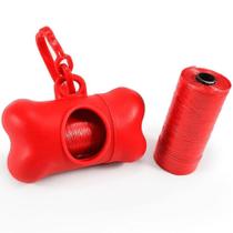 kit higiênico com refil 2 rolos saquinhos cata coco Vermelho - Toda Casa kit higiênico com refil 2 rolos saquinhos cata coco Vermelho - Toda Casa