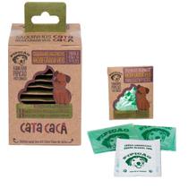 Kit Higiênico de Bolso Com 15 Envelopes de 2 Saquinhos Cata Caca e 1 Lenço Umedecido Pipicão
