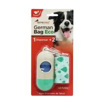 Kit higiênico p/ cães e gatos saquinhos biodegradáveis com dispenser waves germanbag