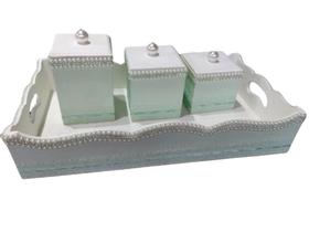 Kit Higiênico para Bebê em MDF e Tecido