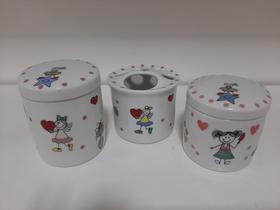Kit Higiênico Porcelana Infantil 3 peças.