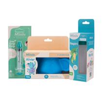 Kit Higienizador Lavador Nasal Garrafa Lota Seringa Munila