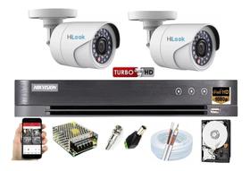 Kit Hikvision 2 Cam Fullhd 1080p Hilook E Dvr 4c Turbo Hd