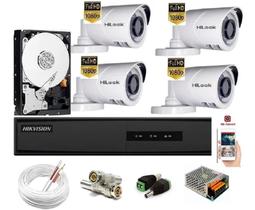 Kit Hikvision 4 Cam Full Hd 1080p Hilook Dvr 8 Ch Turbo Hd