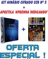 Kit Hinário Cifrado Violão Ccb Tom Original + Apostila Aprenda Dedilhado