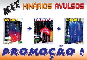 Kit Hinários Violão Avulsos Volumes 1 Antigos + 2 E 3 Hinos ATUAIS