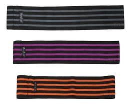 Kit Hip Band 3 Unid - Faixa Elástica Mini Band - Hidrolight