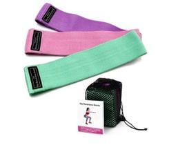 Kit Hip Band Elástico Extensor 3 Níveis Pernas E Gluteos 824