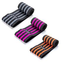 Kit Hip Band Elástico Ultra Com 3 Peças Fitness Hidrolight