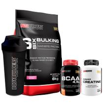 Kit Hipercalórico 6 Six Bulking 6kg + Power Creatina 100g + BCAA 4,5 100g + Coqueteleira Bodybuilders Kit Hipercalórico 6 Six Bulking 6kg + Power Creatina 100g + BCAA 4,5 100g + Coqueteleira Bodybuilders