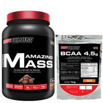 Kit Hipercalórico Amazing Mass 1,5Kg + BCAA 4.5 1kg - Bodybuilders