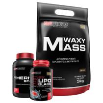 Kit Hipercalórico Waxy Mass 3Kg+ 6 Six Lipo 120 Cápsulas