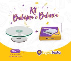 Kit Hiperfesta Bailarina De Vidro + Balança Digital Cozinha