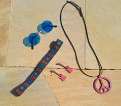 Kit hippie acessório fantasia Kit hippie acessório fantasia
