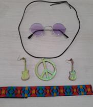 Kit Hippie acessório fantasia Kit Hippie acessório fantasia