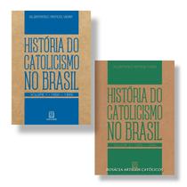 Kit - História do catolicismo no Brasil - Volumes 1 e 2 - (de 1500 a 1945) - Frei Dilermando Ramos Vieira ( 2 livros ) - Santuário