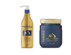 Kit Hobety Banho De Ouro Shampoo 750Ml + Mascara 750Gr