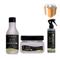 Kit Hobety Carbono Shampoo 300ml+Máscara 300g+Repositor 220ml