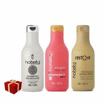 Kit Hobety Cronograma 3 Shampoo Hidratante Restore Impacto