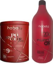 Kit Hobety Descolorante 500 Gr Com Oxidante 20 Volumes 1L Kit Hobety Descolorante 500 Gr Com Oxidante 20 Volumes 1L