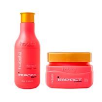 Kit Hobety Impact Morango Shampoo 300ml+Mascara 300g