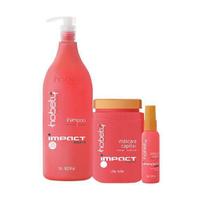 Kit Hobety Impact Shampoo 1,5Lt + Mascara 1,25Kg+ Spray 60Ml