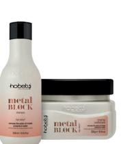 Kit Hobety Metal Block Shampoo+Creme Condicionante 2x300ml