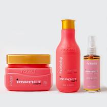 Kit Hobety Premium Linha Impact Morango Tratamento Capilar Shampoo Mascara FInalizador Kit Hobety Premium Linha Impact Morango Tratamento Capilar Shampoo Mascara FInalizador