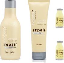 Kit Hobety Repair Line Shampoo+Emulsao 2 dose Reestruturante