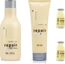 Kit Hobety Repair Line Shampoo+Emulsao 2 Dose Reestruturante