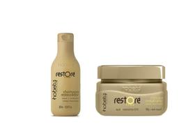 Kit Hobety Restore Line Shampoo 300Ml + Mascara 300G