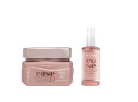 Kit Hobety Rose Gold Máscara 300Ml+Serum Gold 60Ml