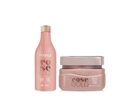 Kit Hobety Rose Gold Shampoo E Máscara De Tratamento 300g