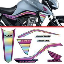 Kit Holográfico para Moto Honda CG Titan 160 anos 2018 a 2020 Kit Holográfico para Moto Honda CG Titan 160 anos 2018 a 2020